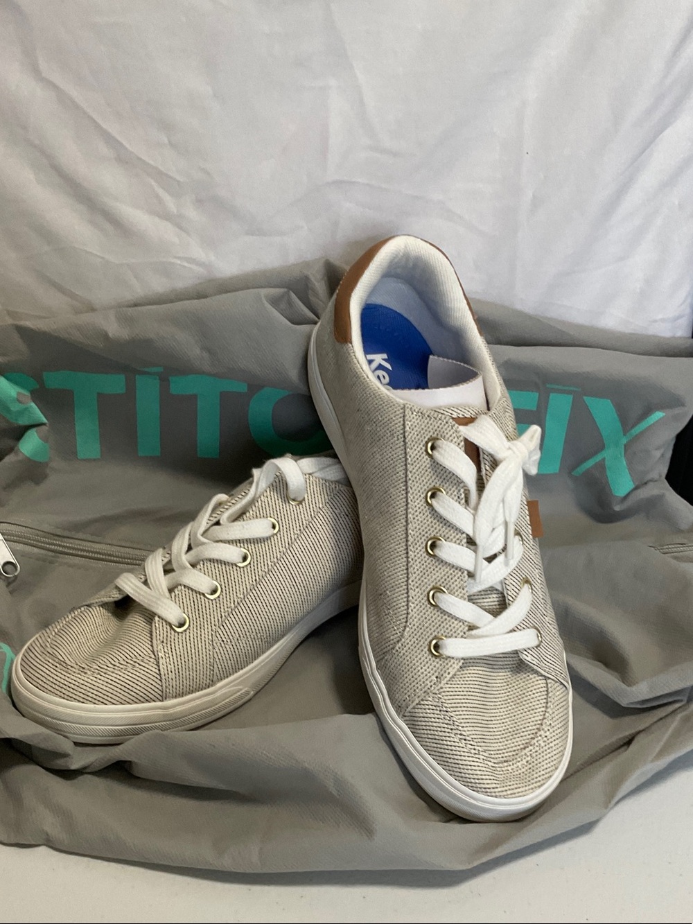 Keds Center III Undyed Canvas Lace Up - NTural